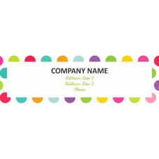 Circle Decorative Return Address Lable